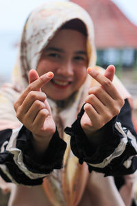 Portrait of boy smiling