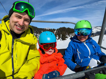 Man skiing on snow