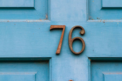 Close-up of old door