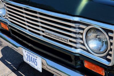 Close-up of vintage car