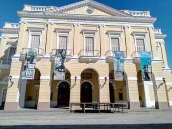 Low angle view of facade of building