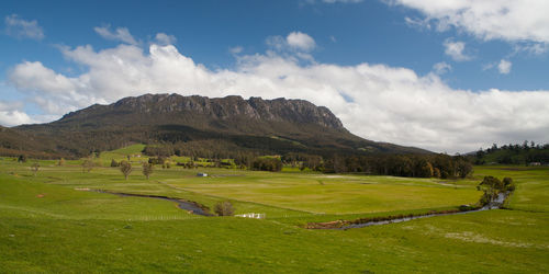 Scenic view of landscape against sky