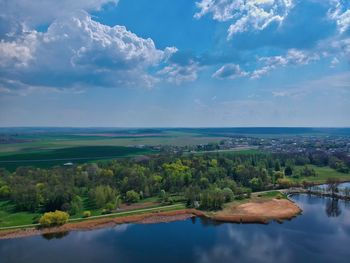 Scenic view of landscape against sky