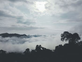 Scenic view of cloudy sky