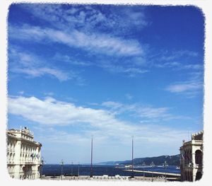 Built structure against cloudy sky