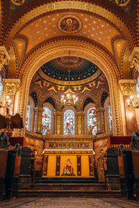 Interior of church