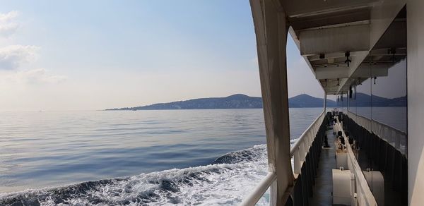 Panoramic view of sea against sky