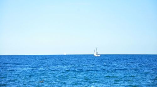 Scenic view of sea against sky