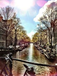 Canal along buildings