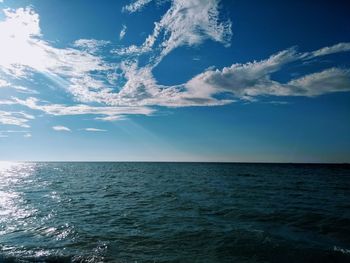 Scenic view of sea against sky