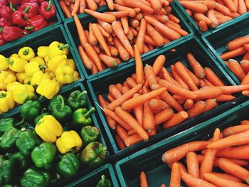 Close-up of vegetables for sale at market stall
