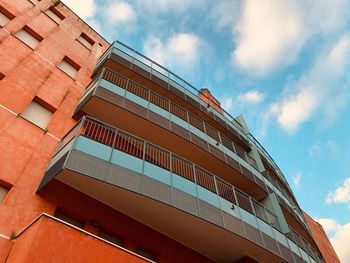 Low angle view of building against sky