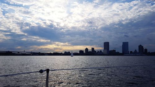 View of city at waterfront