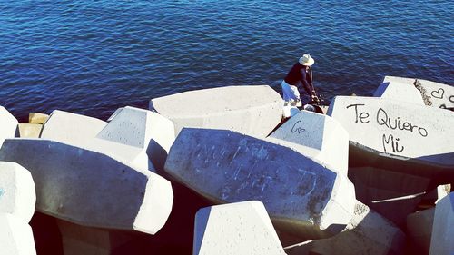 Pier in sea