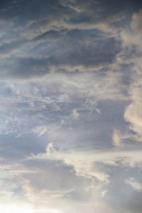 Low angle view of clouds in sky