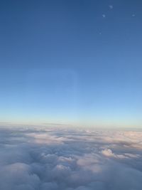 Scenic view of cloudscape against blue sky