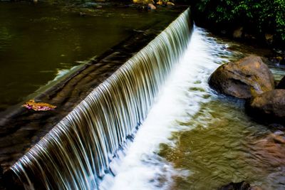 River flowing amidst stream