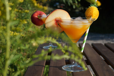 Close-up of drink on table