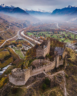 High angle view of a city