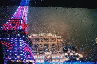 Raindrops on glass window