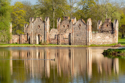 Preili old manor complex with one of the most fabulous city parks in preili, latgale, latvia, ruins