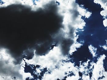 Low angle view of clouds in sky