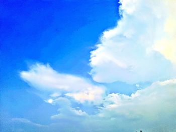 Low angle view of clouds in sky