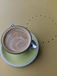 Close-up of coffee on table