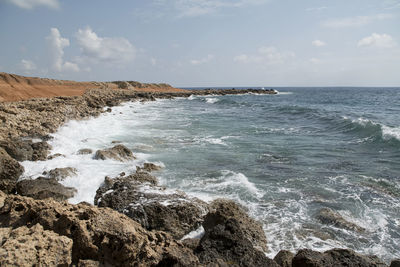 Scenic view of sea against sky