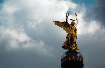 Low angle view of statue