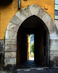 Entrance of old building