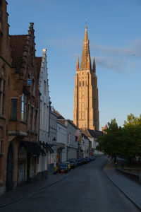 Street amidst buildings in city