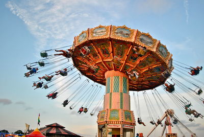 Low angle of carnival ride