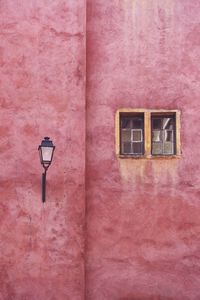 Full frame shot of pink window