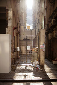 Alley amidst buildings in city