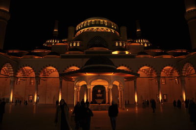 Illuminated building