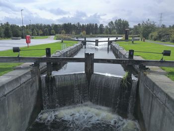 Canal lock in falkirk