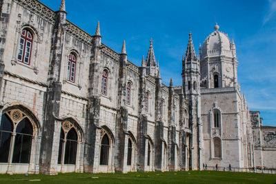 Low angle view of historical building against sky