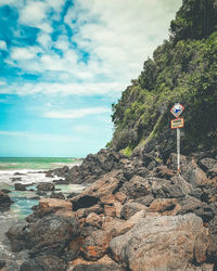 Scenic view of sea against sky