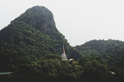 Scenic view of mountains against clear sky