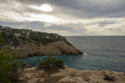 Scenic view of sea against sky