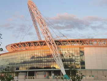 Low angle view of built structure against sky