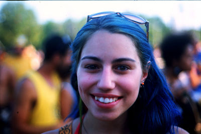 Portrait of happy young woman