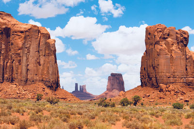 View of rock formations