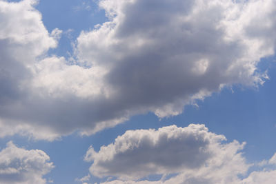 Low angle view of clouds in sky