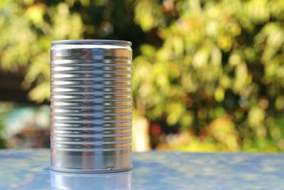 Close-up of metal pipe