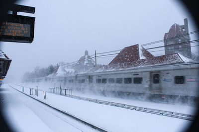 Snow covered landscape