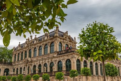 Low angle view of historical building against sky