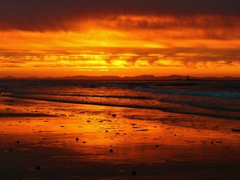 Last light over lossiemouth, scotland.