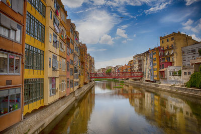Canal amidst buildings in city